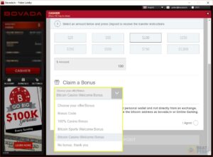 Bovada Poker bankacılık seçenekleri