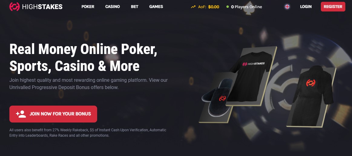 Prima pagina del poker con puntate alte