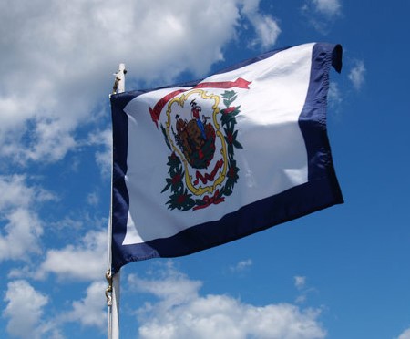 Statens flagg i West Virginia, USA