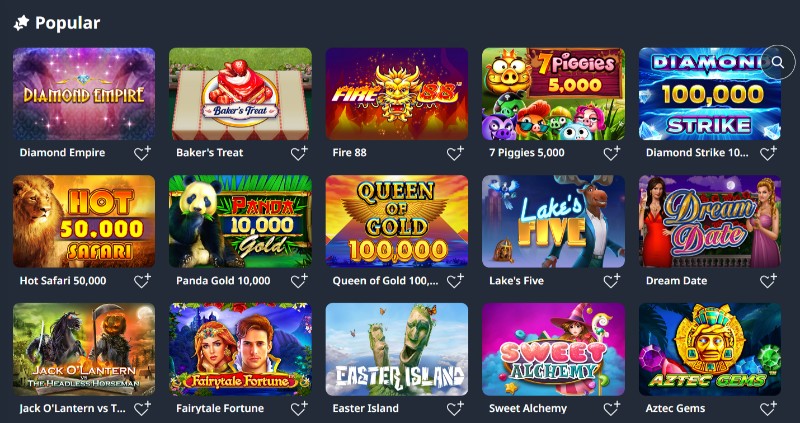 buran casino popular games