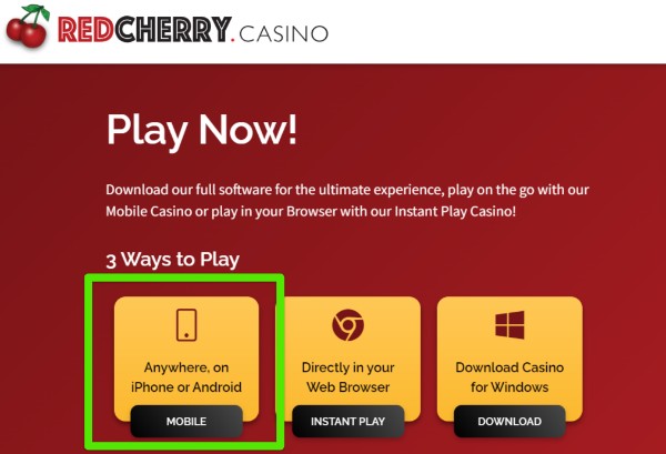 red cherry casino mobile app