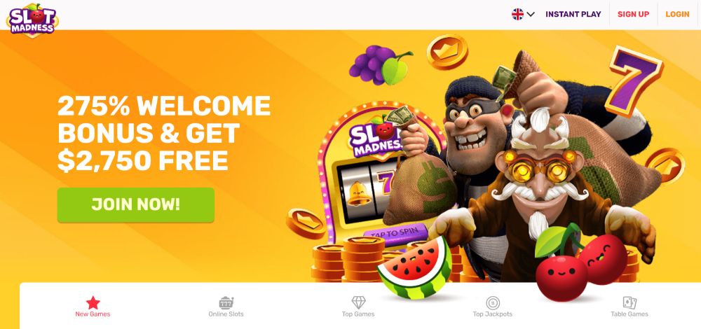 slot madness no deposit bonus 2023